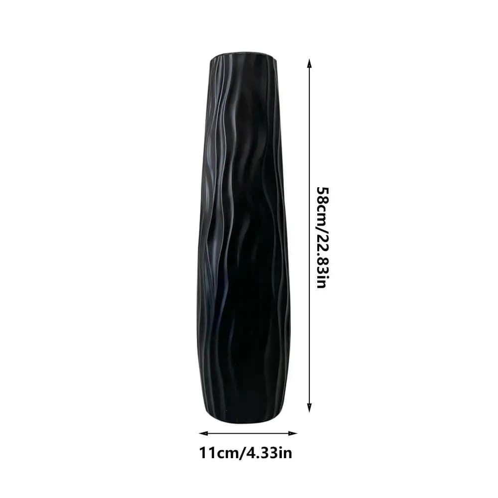 Tall Floor Vase with 3D Relief Design