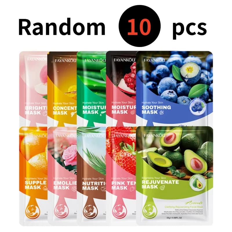 Fruit-Based Facial Masks Set