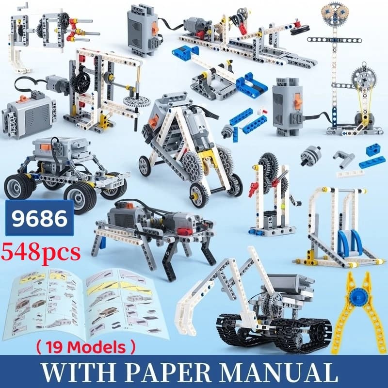 Technical STEM Building Set with Creative MOC Bricks