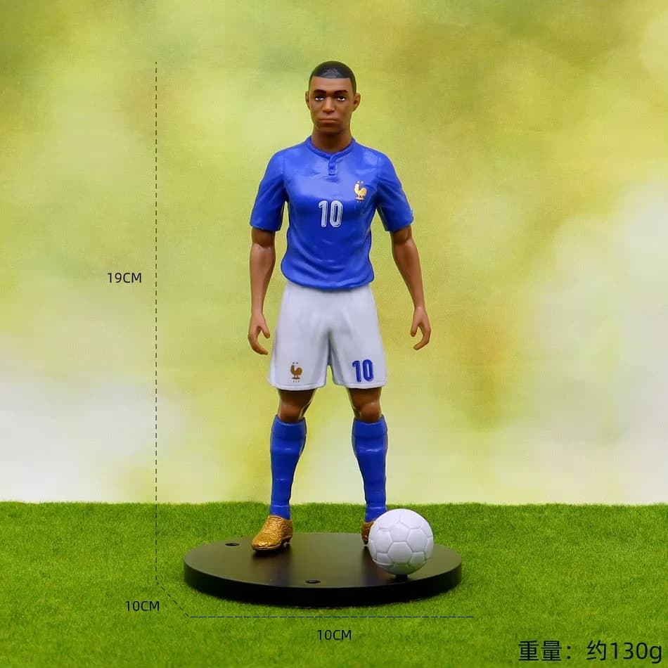 Soccer Player Action Figure with Base and Ball