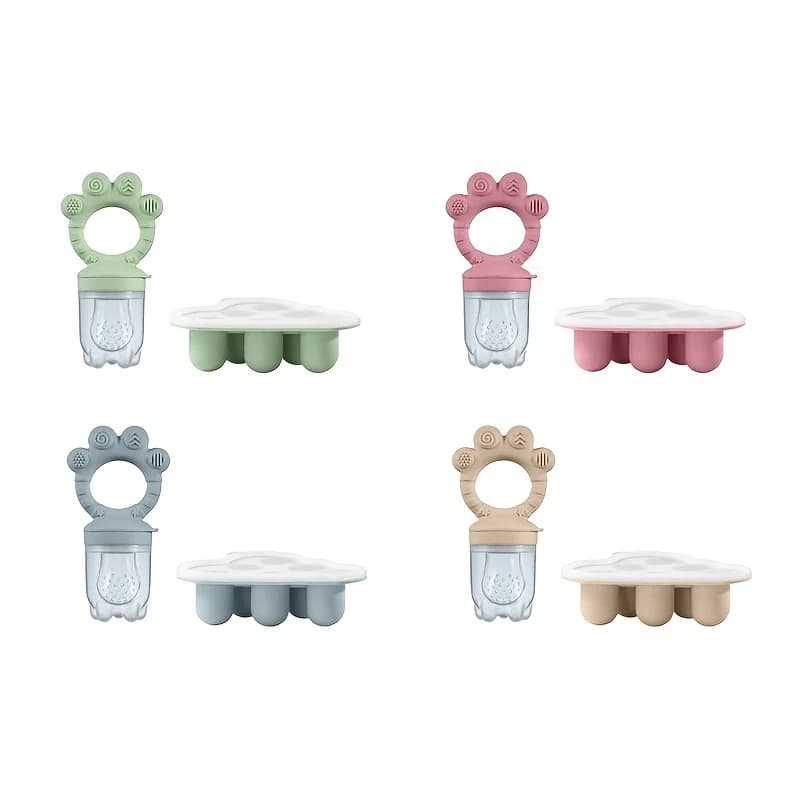 Baby Feeding Set with Fruit Feeder and Freezer Mold
