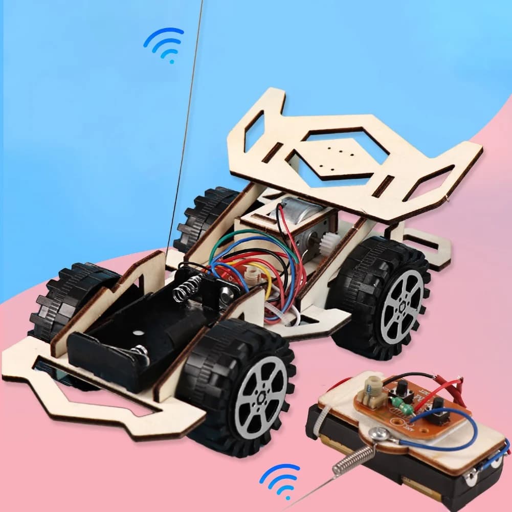 DIY Wooden Remote Control Racing Car