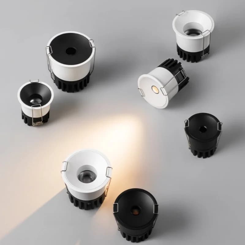 LED embedded household small-hole light-emitting cross-light beam spot lamp anti-glare non-centralized lamp