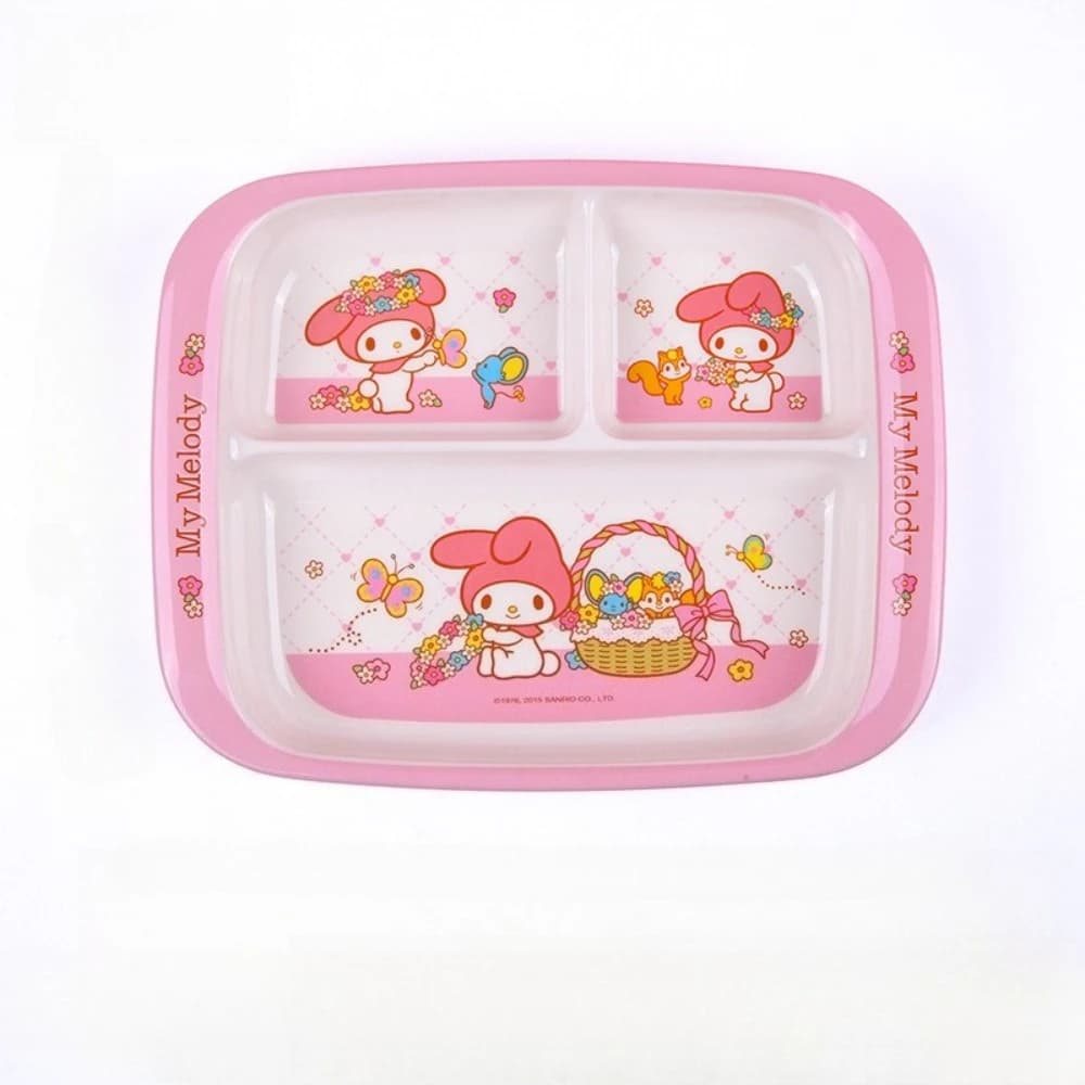 Kids Divided Dinner Plate with Cartoon Design