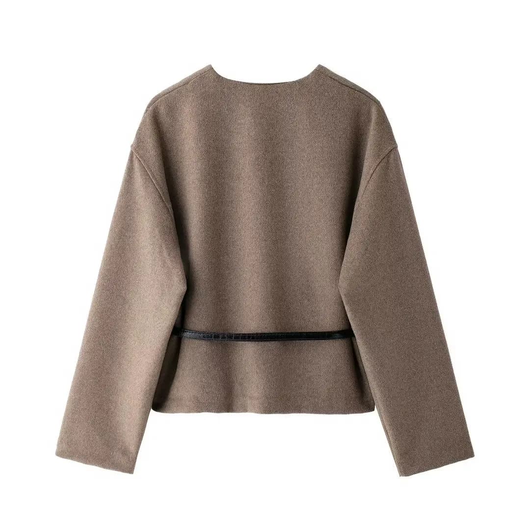 Women's Belted Soft Top Coat