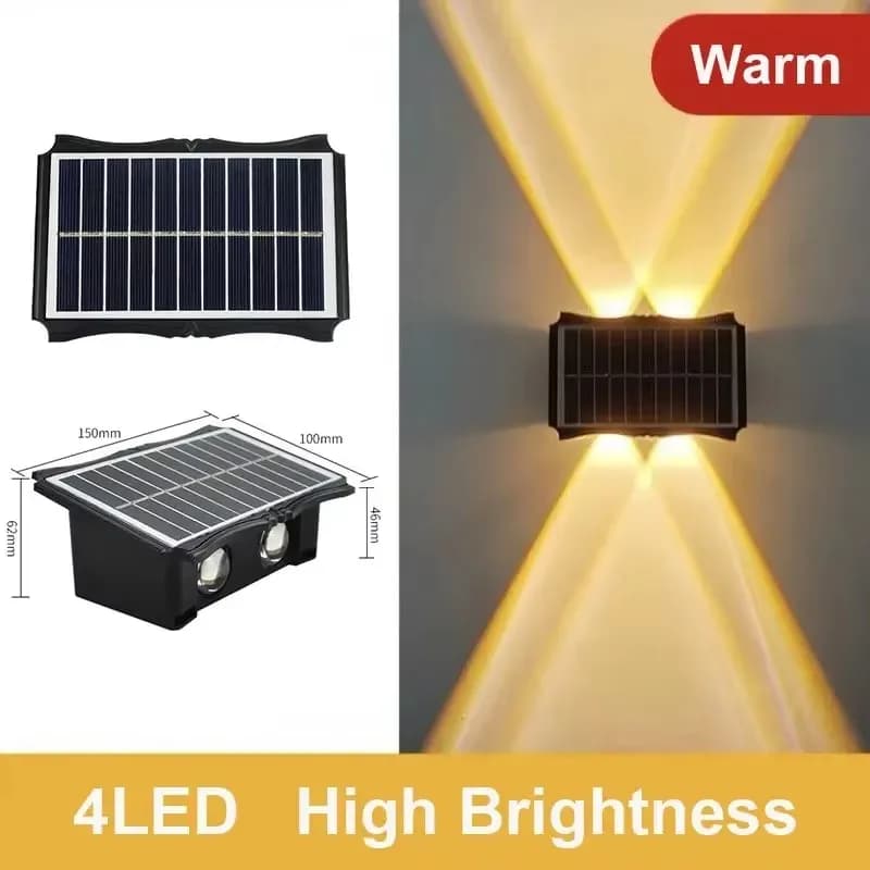 Solar Outdoor Wall Light Up and Down Beam