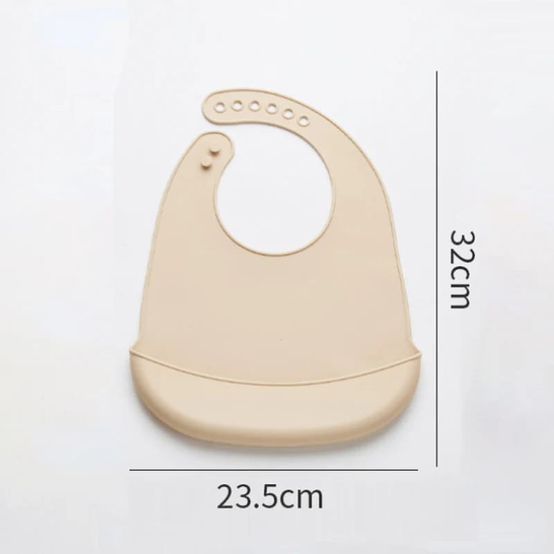 Baby Silicone Waterproof Bibs with Saliva Pocket
