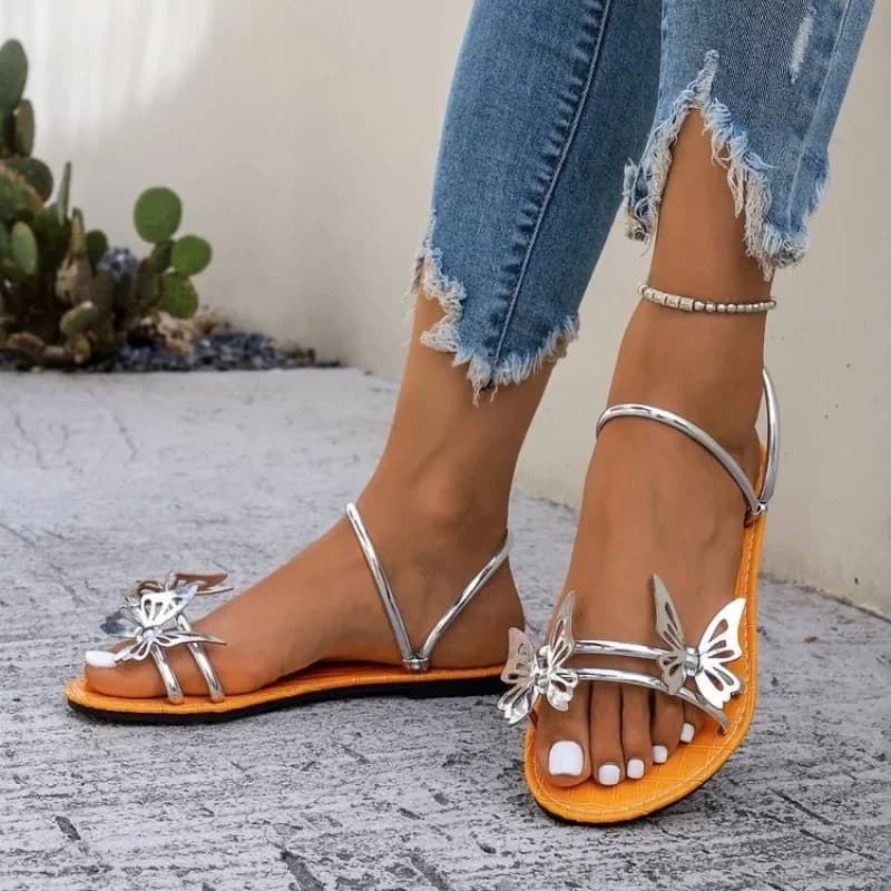 Women's Butterfly Flat Sandals