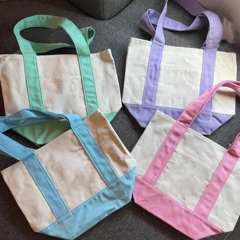 Canvas Minimalist Commuter Tote Bag
