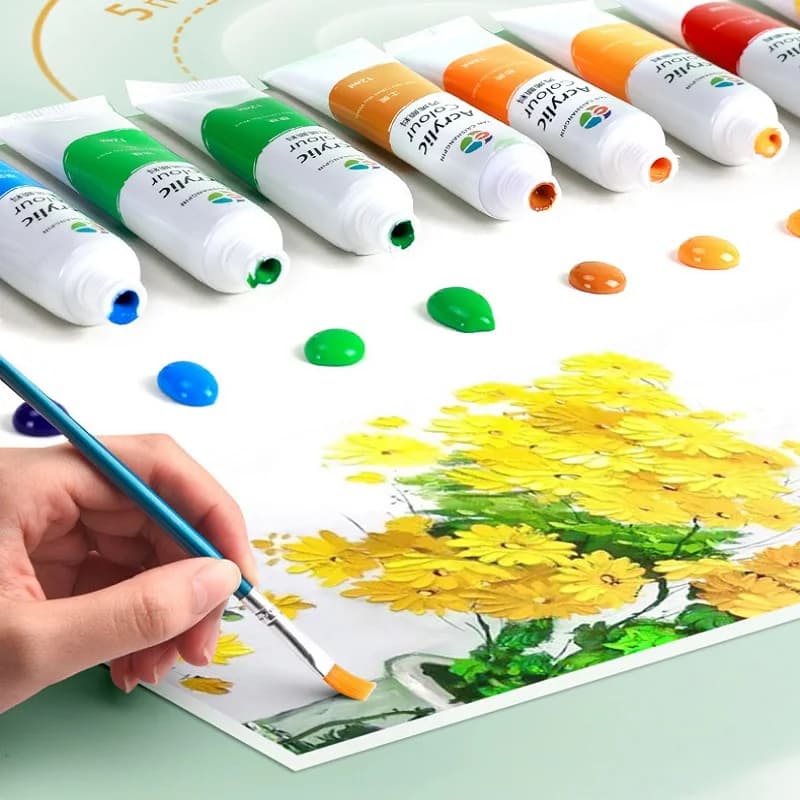 Acrylic Pigment Set 12ml Non-Toxic Quick Drying