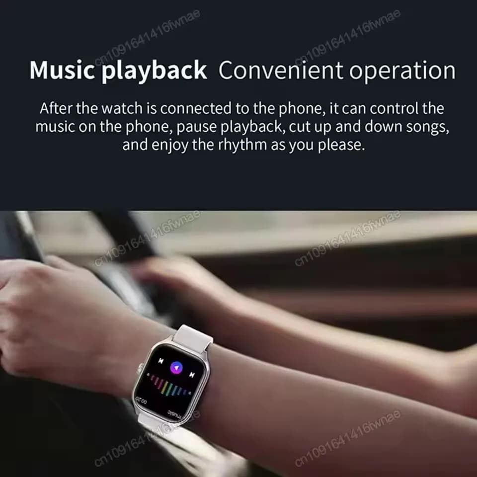 2027 New Smart Watch 2.01" HD Display Answer Make Call Message Preview Sports Modes DIY Dial Weather Forecast For Men Women H10