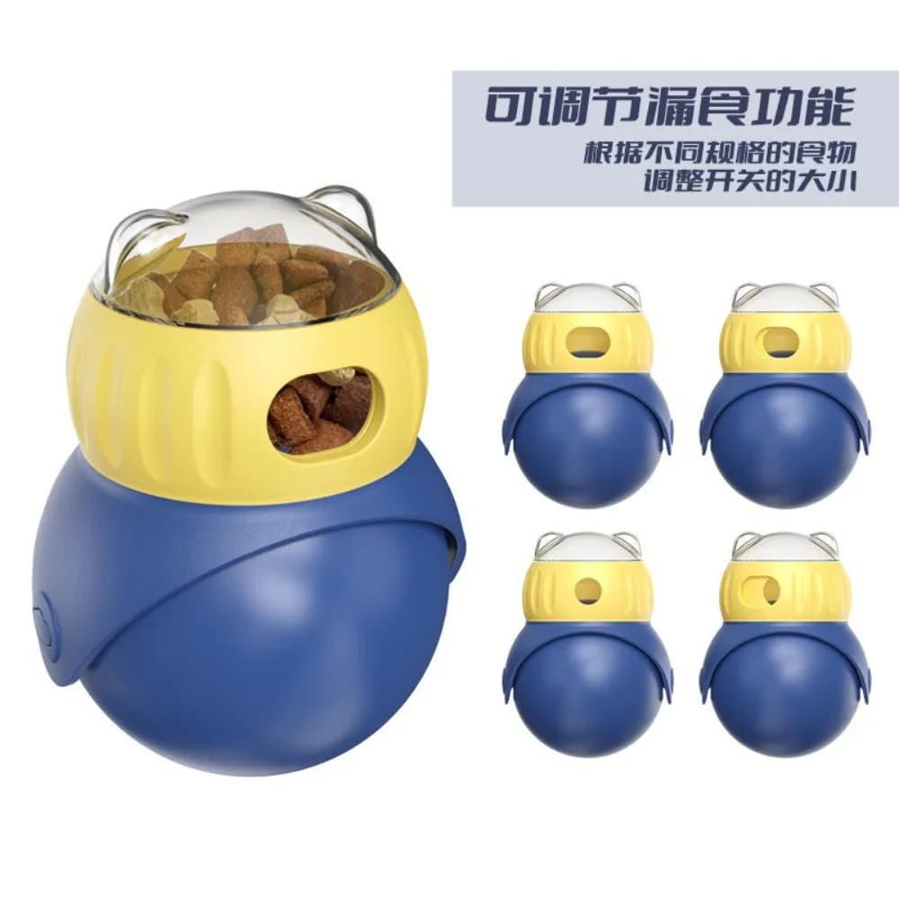 Adjustable Treat Dispenser Puzzle Ball for Cats
