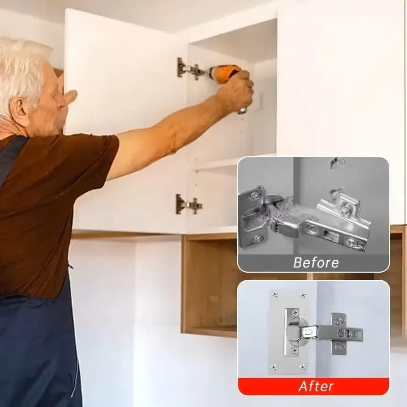 Cabinet Door Hinge Repair Mounting Plate