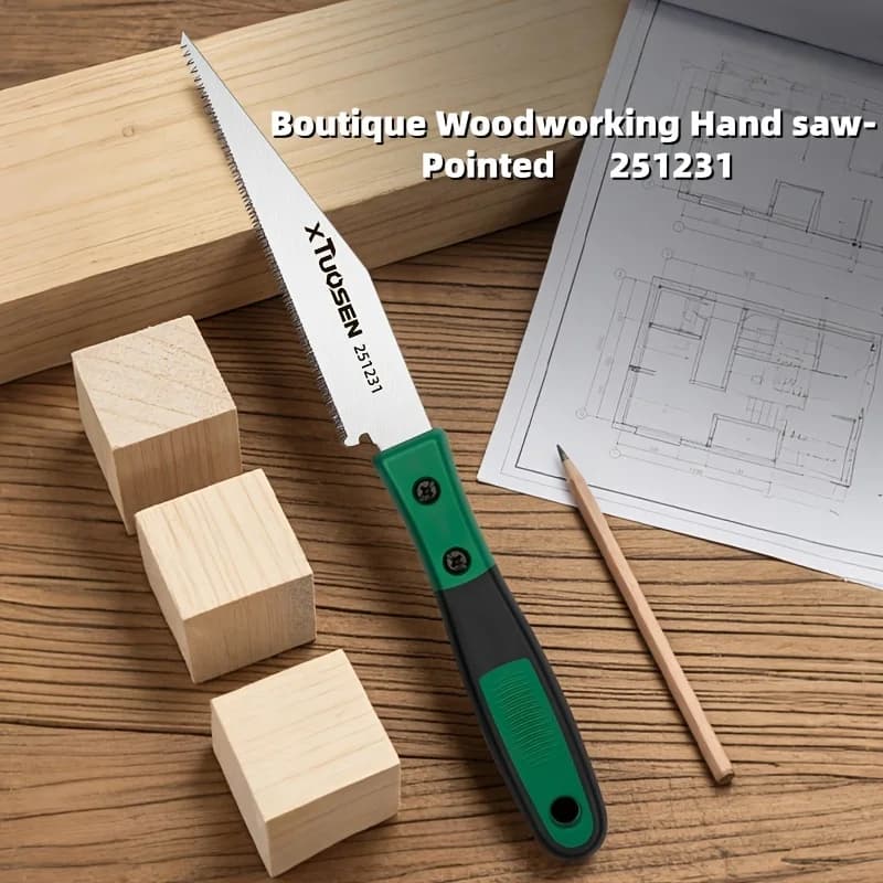 Hand Saw, Precision Jab Saw & Drywall Saw, Ergonomic Handle Hand Tools for Wood, Drywall, Plastic, DIY Cutting, Pruning