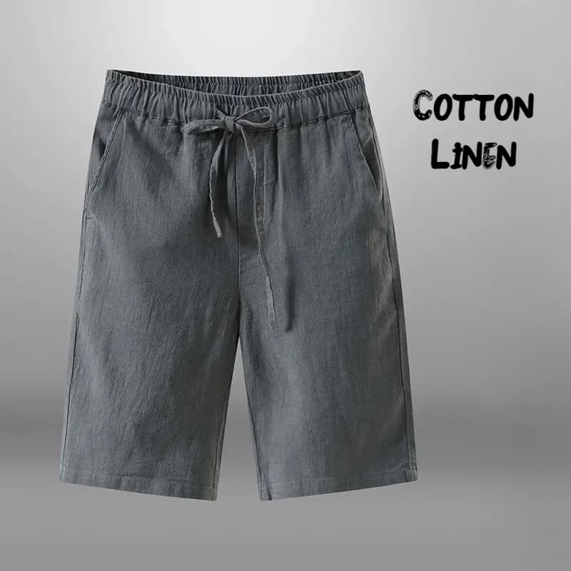 Men's Cotton Linen Casual Shorts