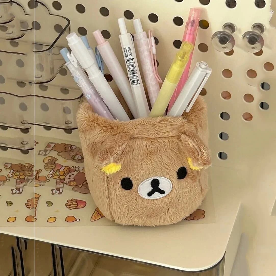 Plush Pen and Pencil Holder Organizer