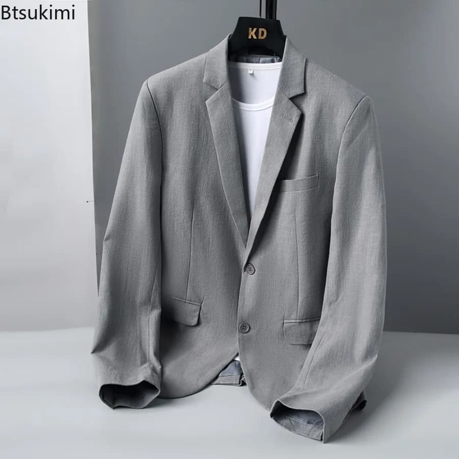 Men's Breathable Linen Blazer