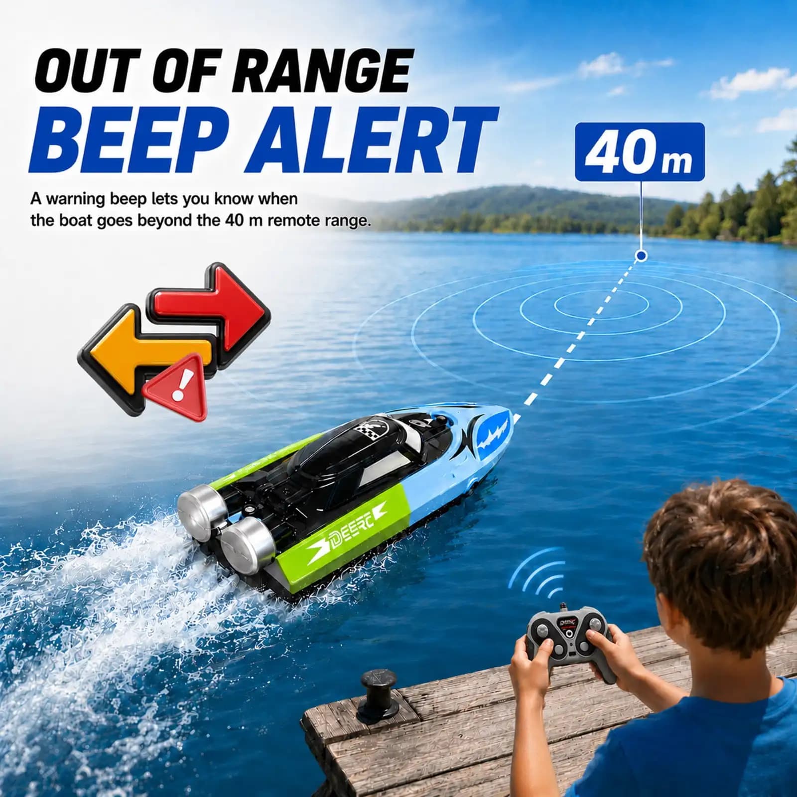 2.4GHz Remote Control Racing Speed Boat