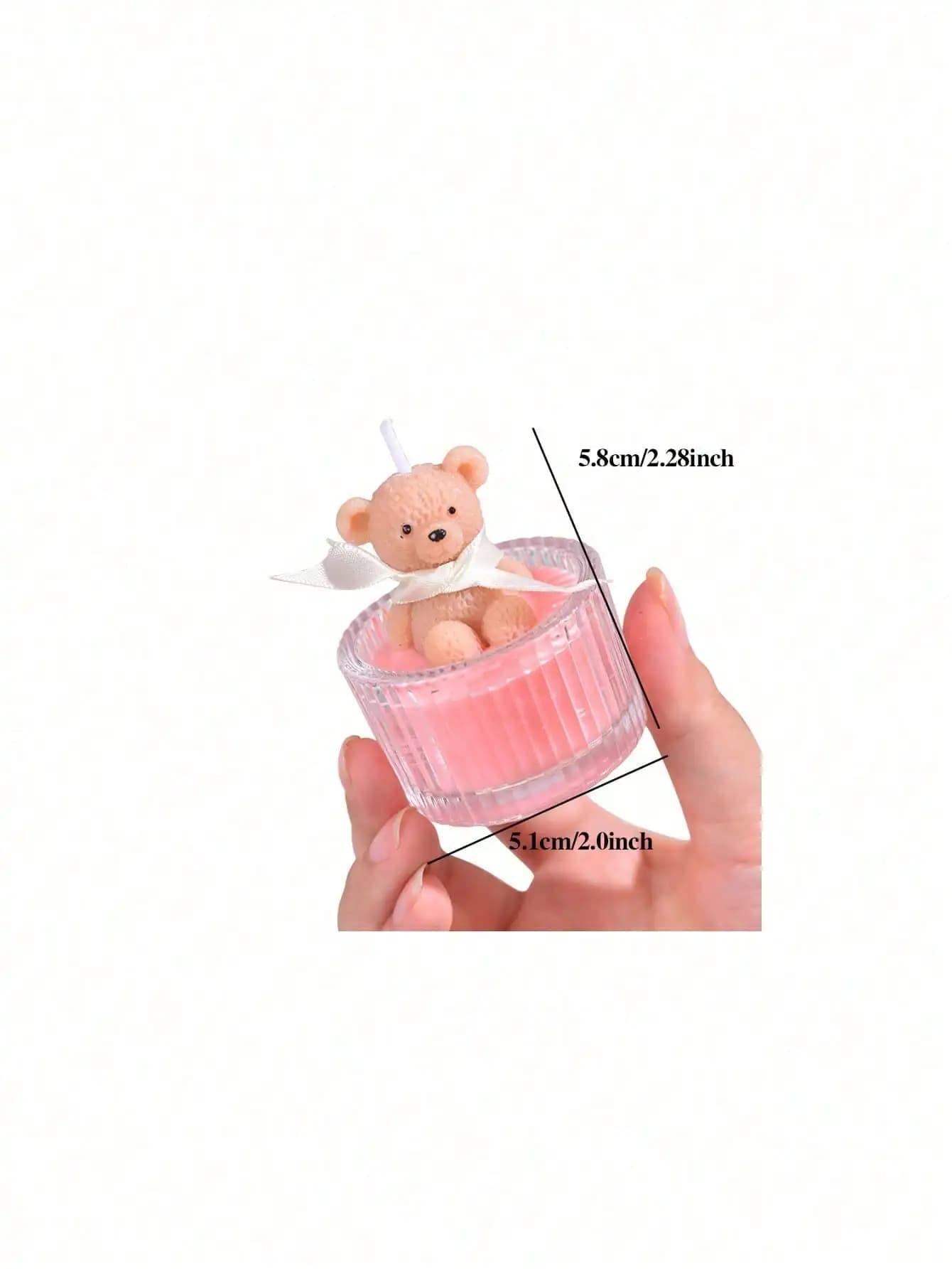 Valentine's Day Gift - Glass Bear Scented Candle, It Is Both Novel and Practical, and Can Also Create a Romantic Atmosphere.