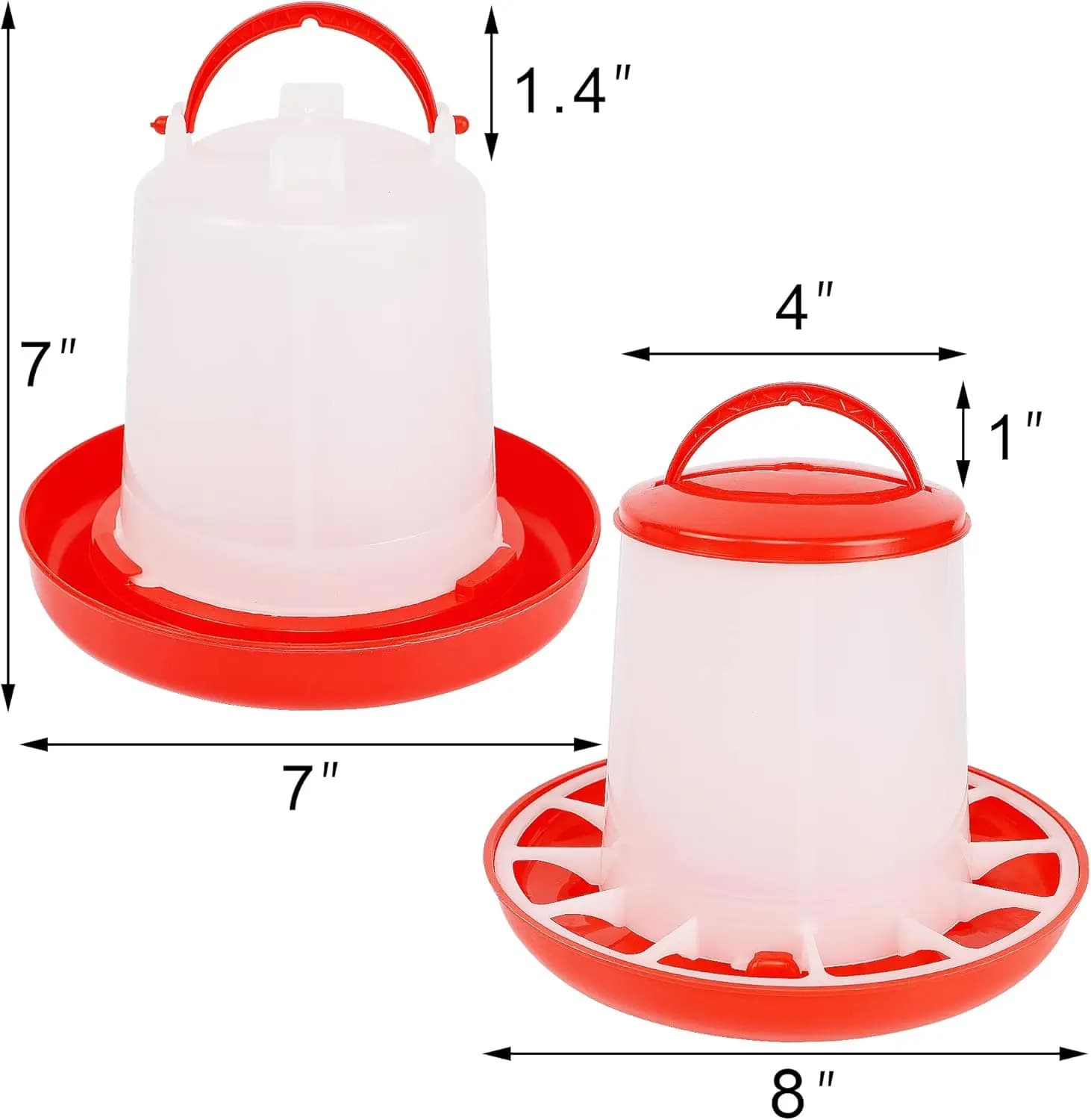 Chicken Feeder and Waterer Set