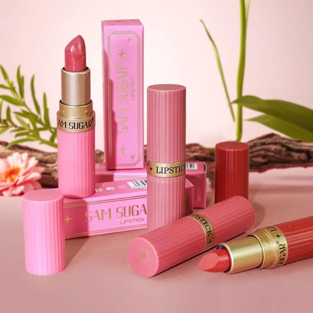 Glitter Lipstick in Nude Pink