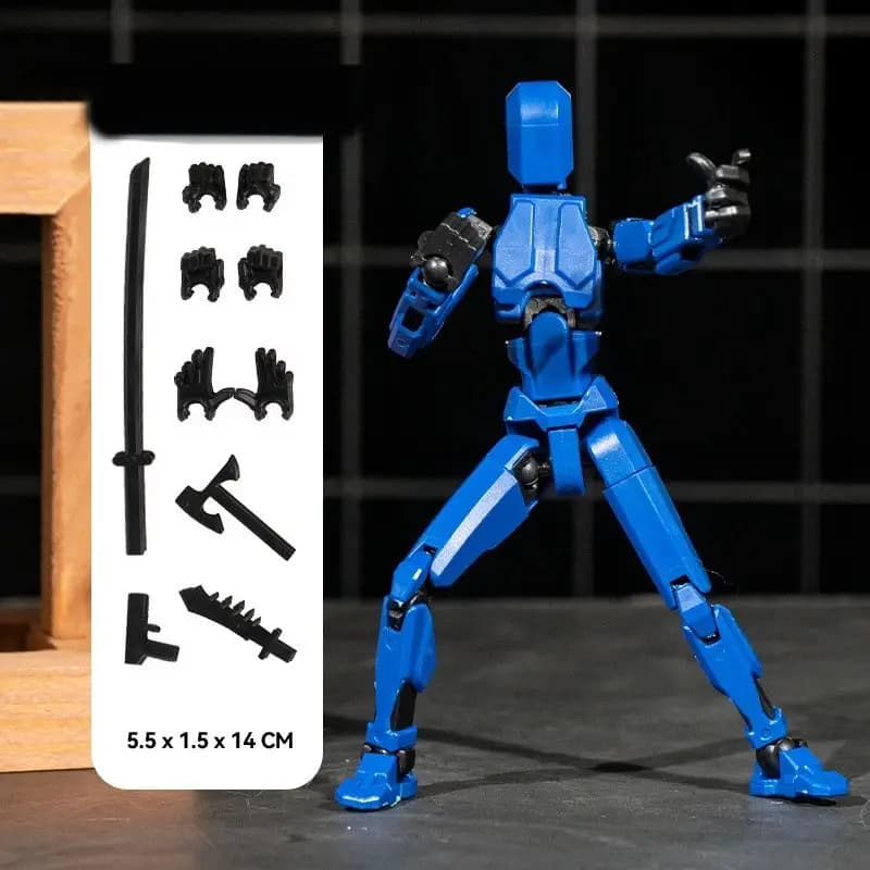Multi-Jointed Action Figure with Accessories