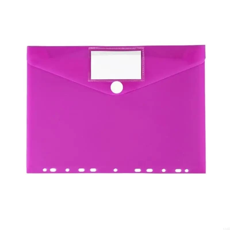 11-Hole File Folder with Label Pocket