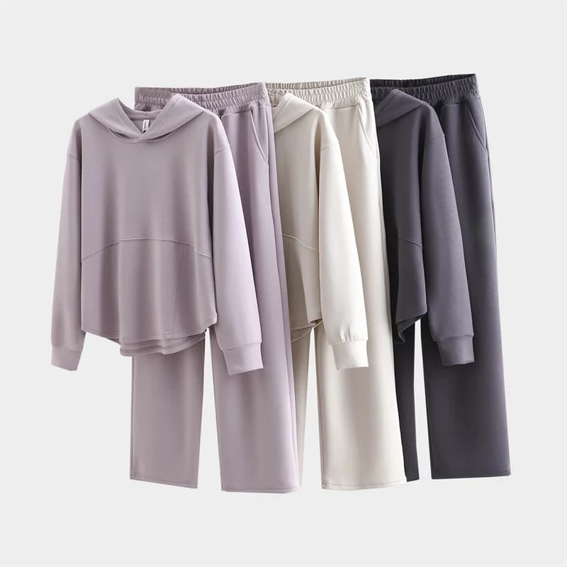 Women's Hoodie and Pants Two-Piece Set