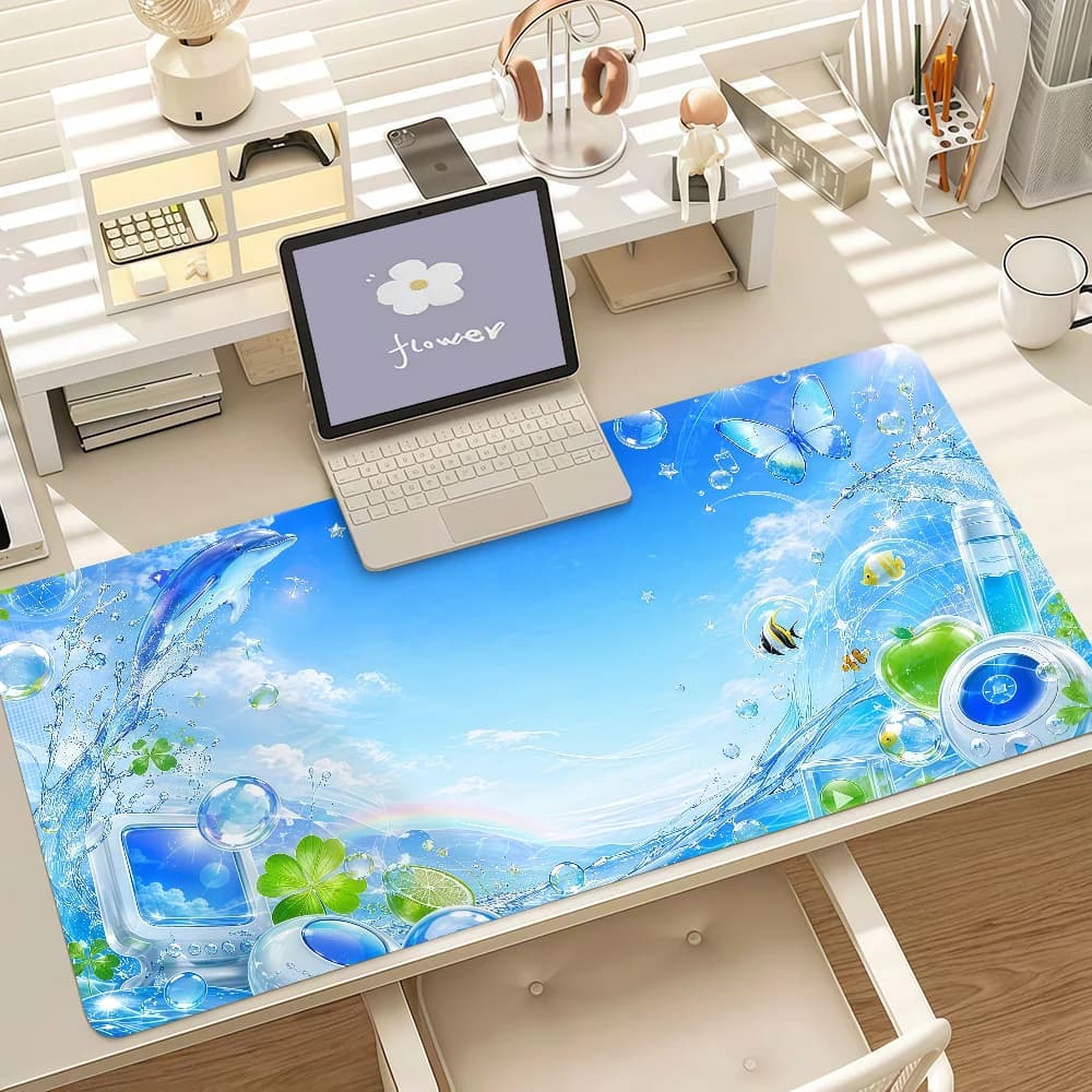 Large Gaming Mouse Pad with Stitched Edges