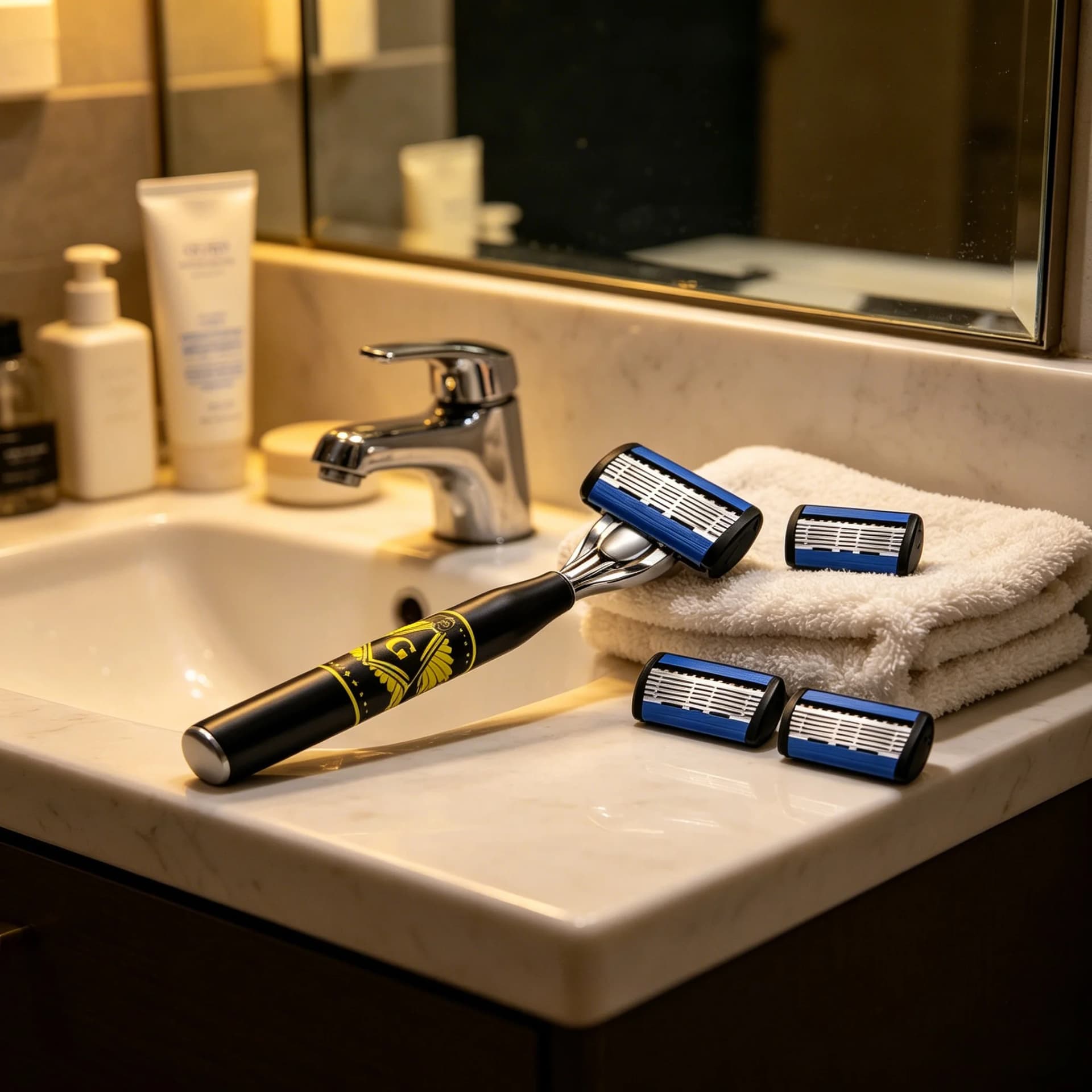 Men's Safety Razor with Anti-Slip Handle