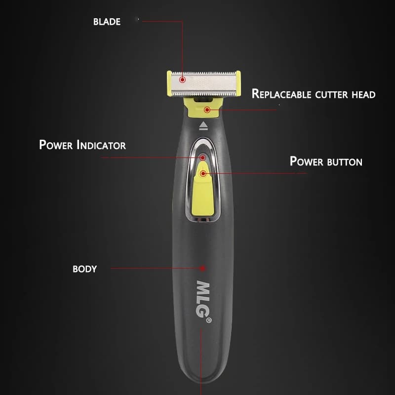Wet Dry Electric Shaver for Face and Body