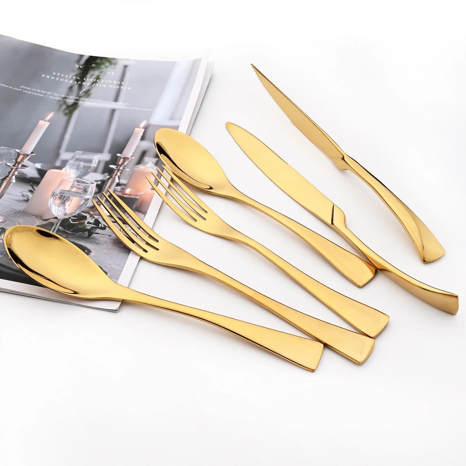4-Piece Stainless Steel Dinner Knife Set