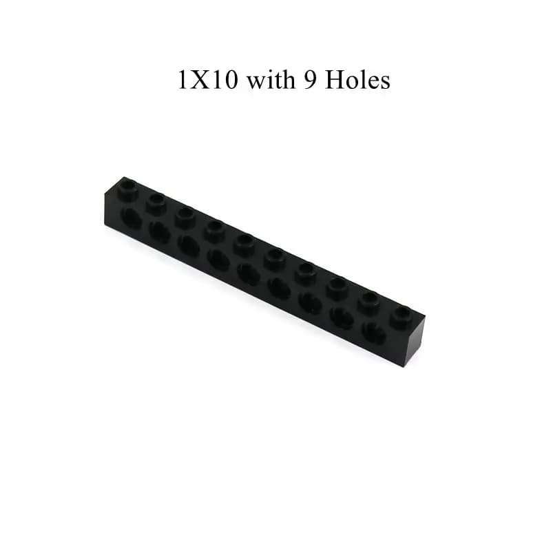 Technical Brick Beams 1x10 with Holes