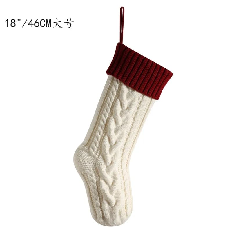 Large Knitted Christmas Stocking