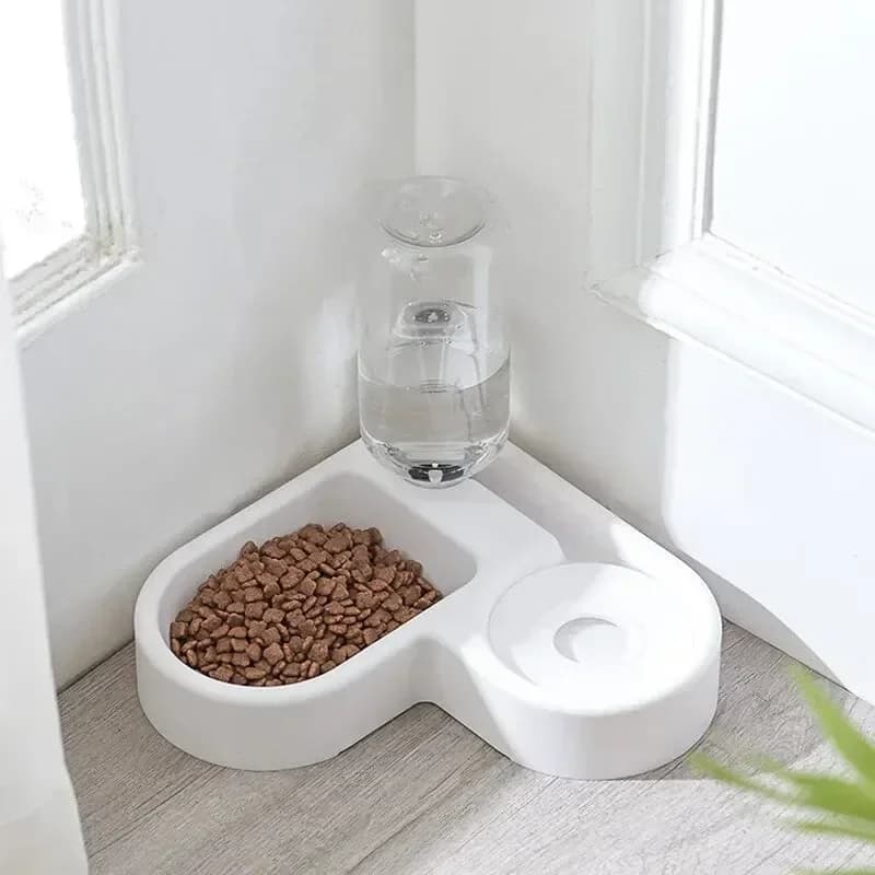 Dual Pet Bowl for Cats and Dogs