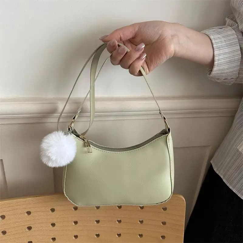 Fashionable And Trendy Solid-color Handbag, Simple And New Small Square Bag, Stylish And High-quality Single-shoulder Armpit Bag