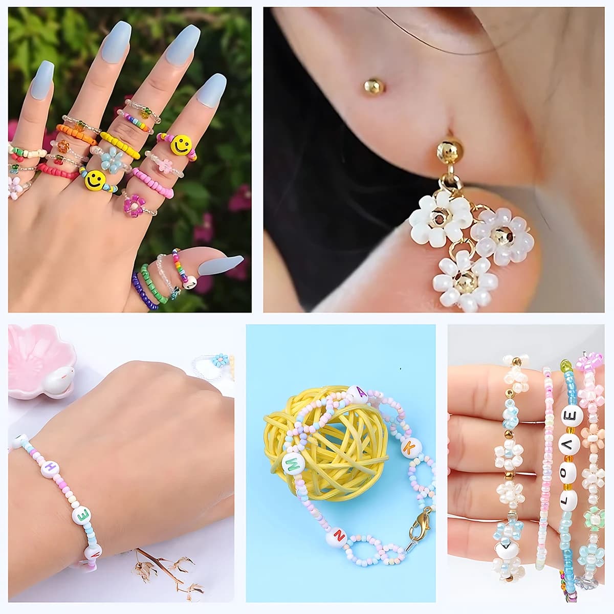 3mm Seed Beads Jewelry Making Kit 24 Colors