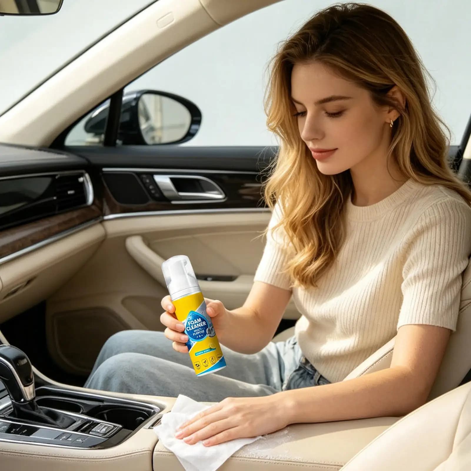 All-Purpose Foam Cleaner for Car Interiors