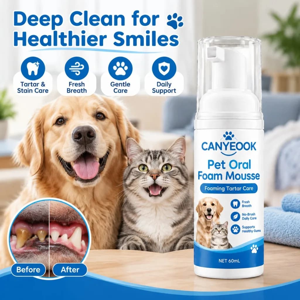 Pet Dental Mousse Spray Teeth Cleaner