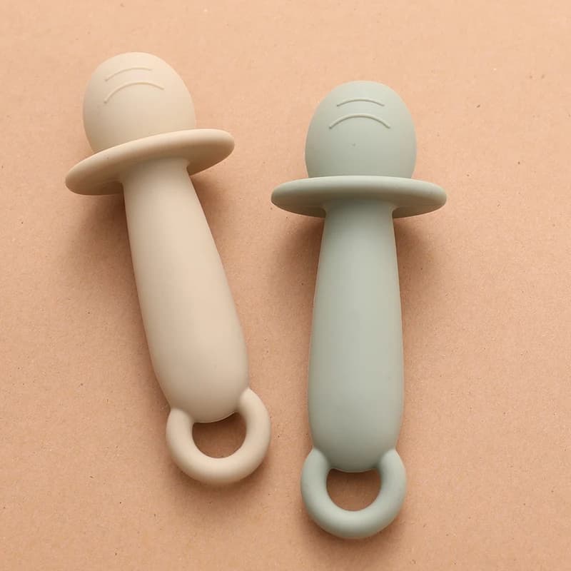 Silicone Self-Feeding Spoons for Baby