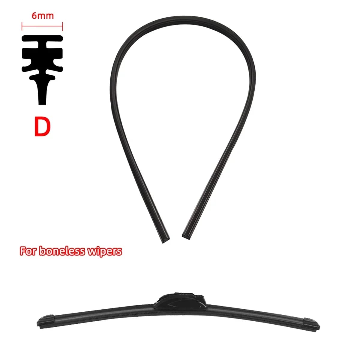 Universal Windshield Wiper Blade Refill Strips