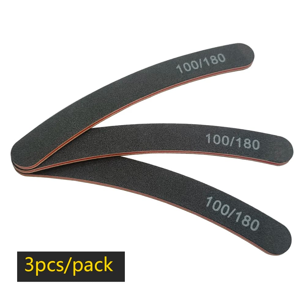 Half Moon Nail File Buffer 100/180 Grit
