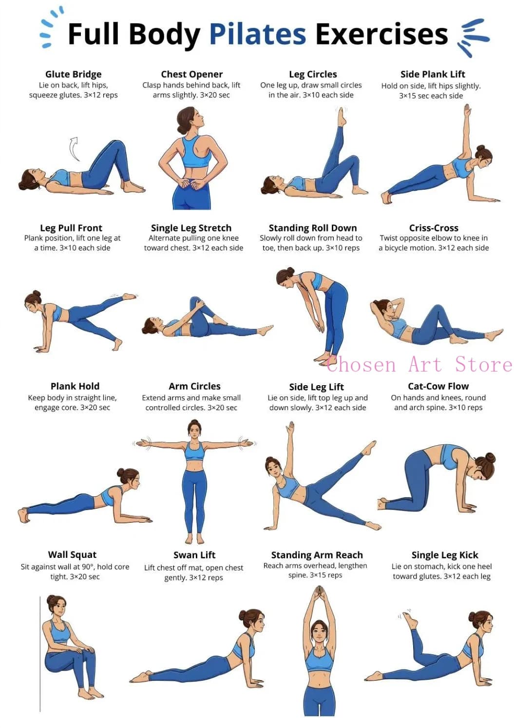 Fitness Exercise Schedule Poster Print Canvas Art Pictures Home Forliving Room and Gym Wall Modern Decor Frameless Painting