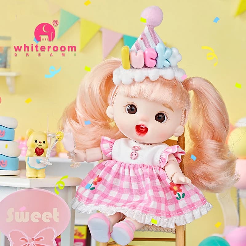 BJD OB11 Pear-Shaped Poseable Mini Doll 13cm