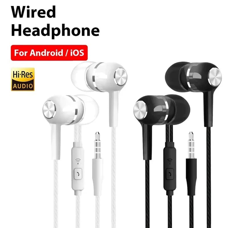 3.5mm In-Ear Stereo Headset with HiFi Bass