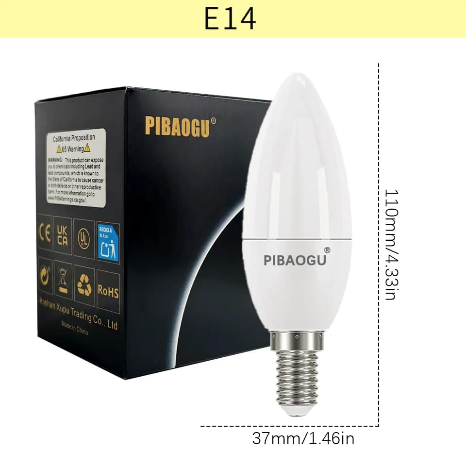 LED Candle Bulbs Lights AC85-265V E14 E27 9W 12W 15W Candle Bulbs Ceiling Lights Home Decoration Led Lights For Home Living Room
