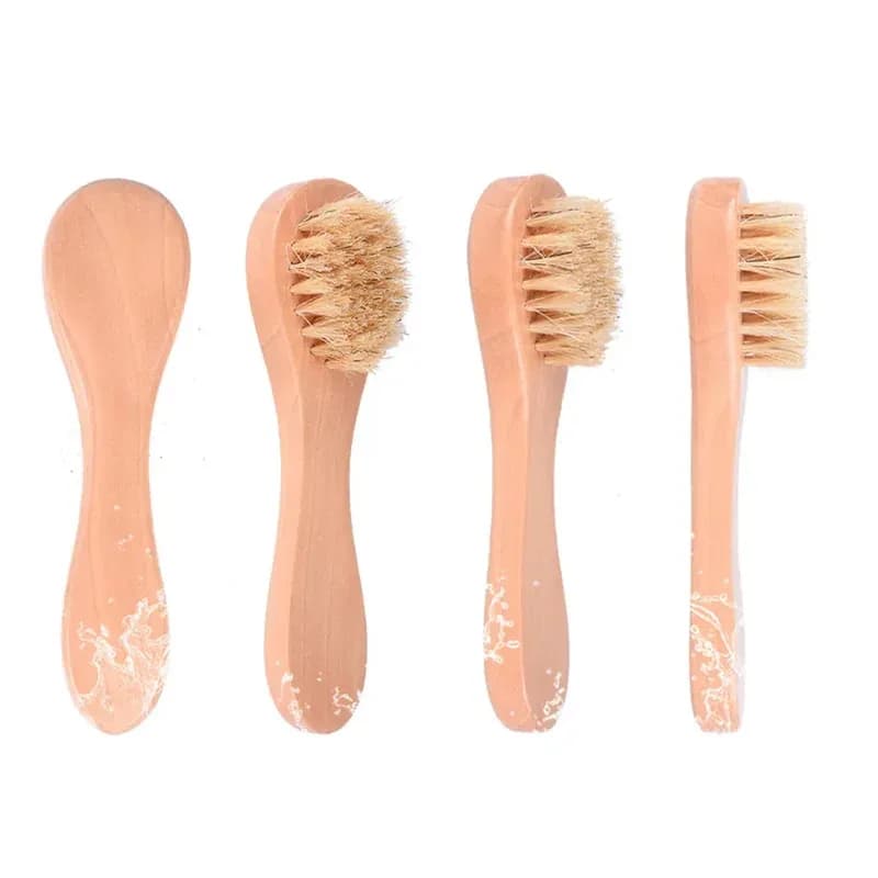 Wooden Handle Facial Cleansing Brush