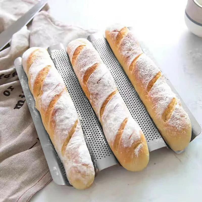 Perforated Baguette Baking Pan