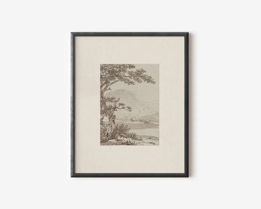 Neutral Earth Tone Canvas Art Print