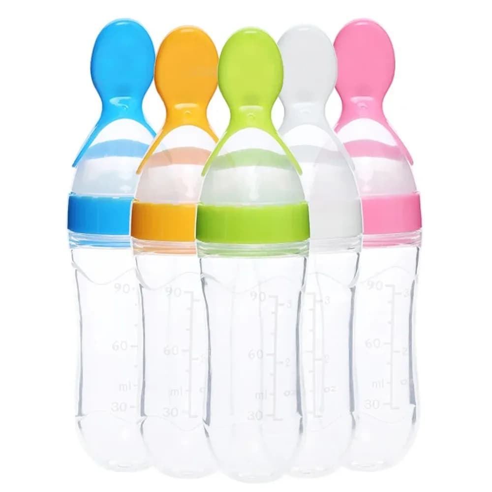 Baby Feeding Bottle with Spoon Feeder
